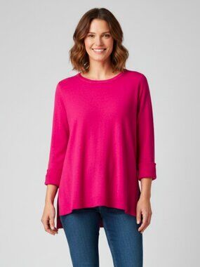 Gretchen Scott Women's Sweater Size Medium Pink Lightweight